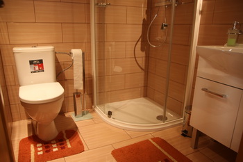 Chata Hořehledy - koupelna se sprchovým koutem a toaletou